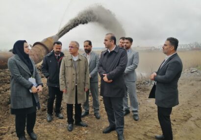آغاز لایروبی حوضچه آرامش بندر کاسپین